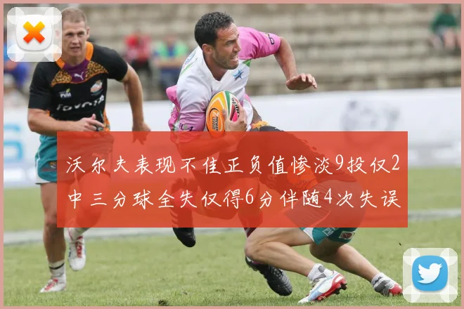 沃尔夫表现不佳正负值惨淡9投仅2中三分球全失仅得6分伴随4次失误